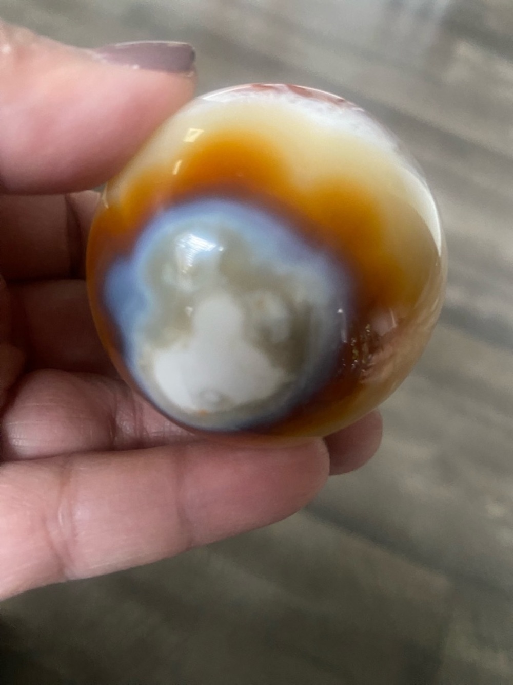Red Orca Agate Crystal Sphere